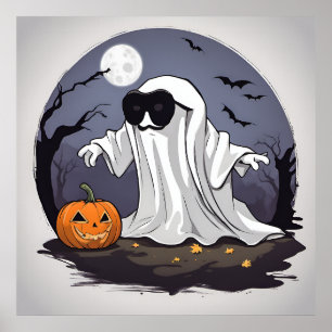 Ghost - Halloween Print Poster
