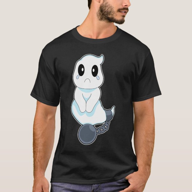 Ghost Halloween Prisoner T Shirt (Framsida)
