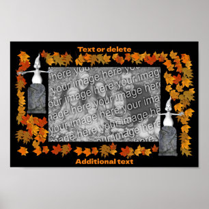 Ghost Halloween Ram Skapar ditt eget foto Poster