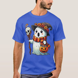 Ghost Halloween Shirt Cute Ghost Bus eller godis T