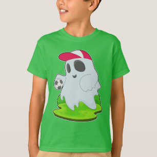 Ghost Halloween Soccer T Shirt