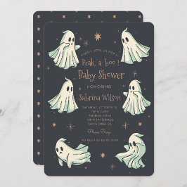 Ghost Halloween Spooktacular Baby Shower Inbjudningar