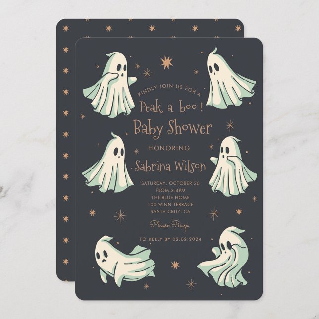 Ghost Halloween Spooktacular Baby Shower Inbjudningar (Skapare uppladdad)
