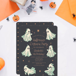 Ghost Halloween Spooktacular Costum-Födelsedagsfes Inbjudningar