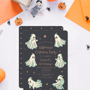 Ghost Halloween Spooktacular Costum-Födelsedagsfes Inbjudningar