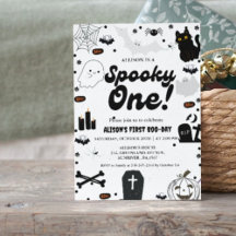 Ghost Halloween Spooky Ett första födelsedag