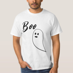 Ghost Halloween svartvit boo T Shirt