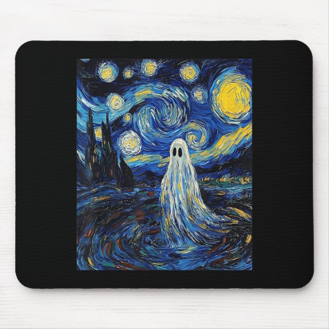 Ghost Halloween - Van Gogh Style - Starry Night  Musmatta (Framsidan)