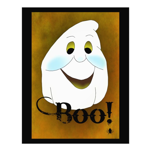 Ghost Head Boo Fototryck (Framsidan)