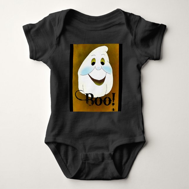 Ghost Head Boo T Shirt (Framsida)