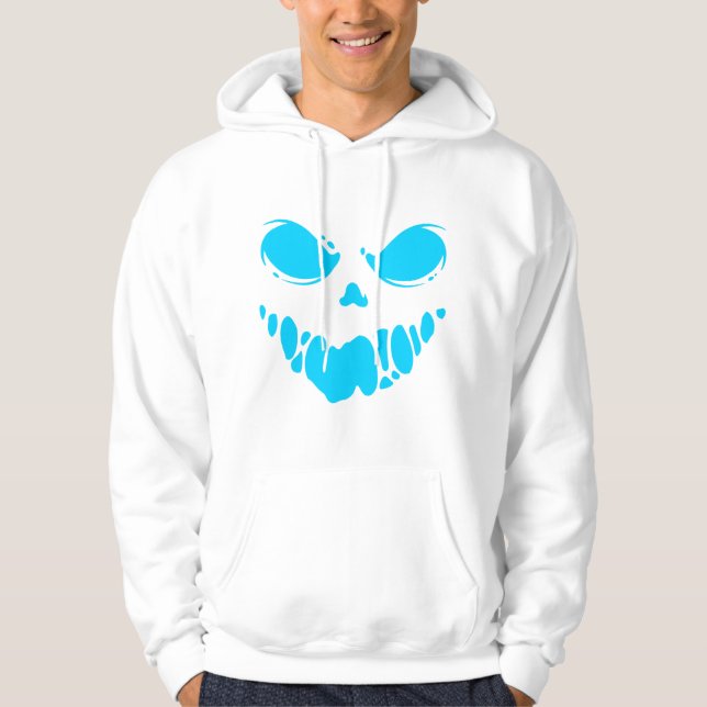 Ghost Horror Ansikte T-Shirt Hoodie (Framsida)