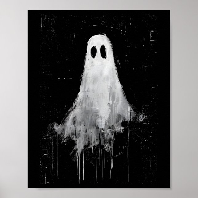 Ghost Horror Spirit Spooky Scary Halloween Goth Ae Poster (Framsidan)