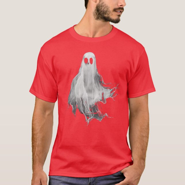 Ghost Horror Spooky Spirit Scary Halloween Goth Ae T Shirt (Framsida)