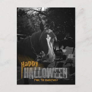 Ghost Horse Halloween Vykort