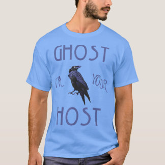 Ghost Host Foolish Mortals Scary Theme Park Haunte T Shirt