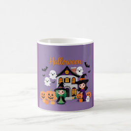 Ghost House Decor for Halloween Kaffemugg