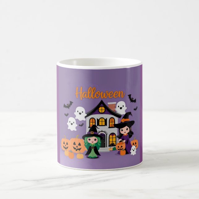 Ghost House Decor for Halloween Kaffemugg (Center)