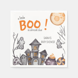 Ghost House Halloween Baby Shower Fall Theme Pappersservett