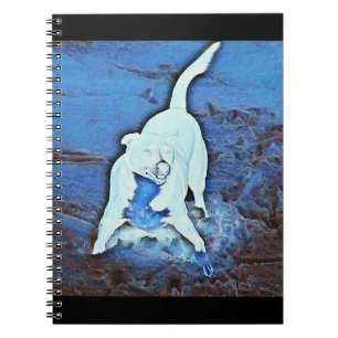 Ghost Hund Notebook Anteckningsbok