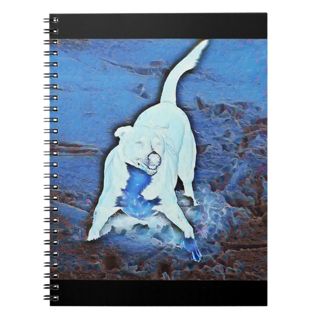 Ghost Hund Notebook Anteckningsbok (Framsidan)