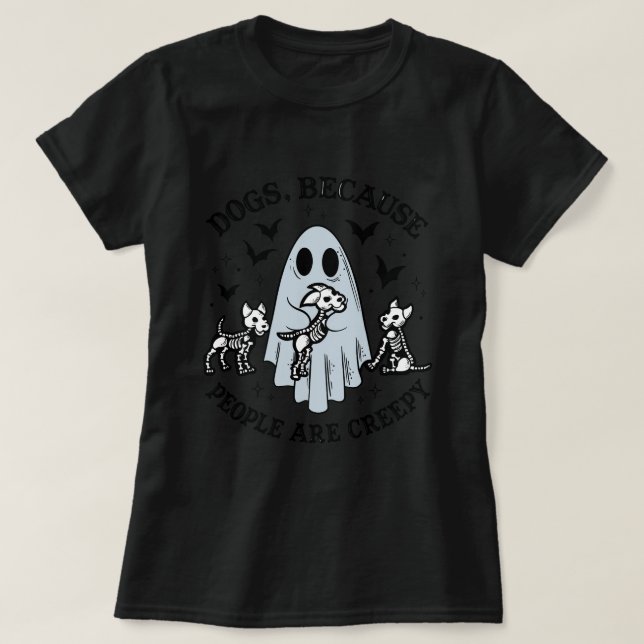 Ghost Hundar T Shirt (Design framsida)