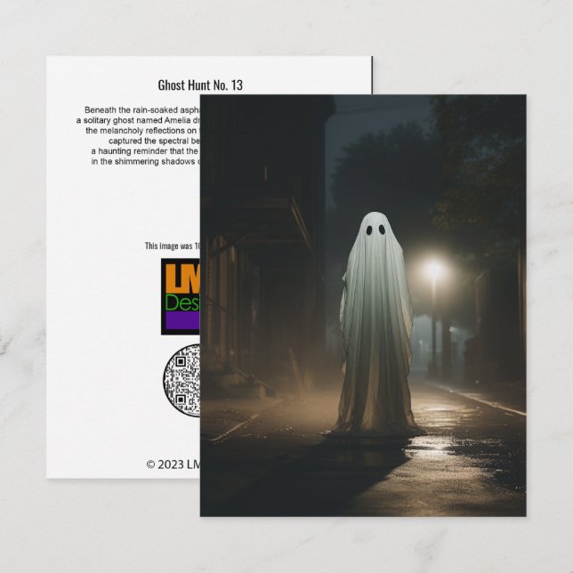 Ghost Hunt nr 13 Tack Kort (Fram/baksida)