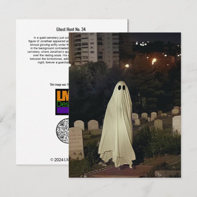 Ghost Hunt nr 34 Tack Kort (Fram/baksida)