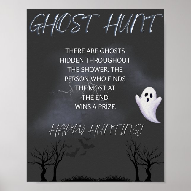 Ghost Hunt-skylten är på väg. Poster (Framsidan)
