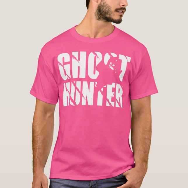 Ghost Hunter-design för Ghost Hunter och Ghost Hun T Shirt (Framsida)