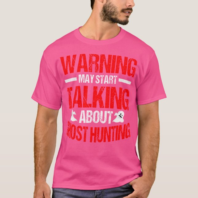 Ghost Hunter Evp Hunting Halloween Paranormal Spir T Shirt (Framsida)