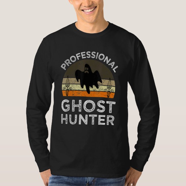 Ghost Hunter Ghost Hunting Paranormal Investigator T Shirt (Framsida)