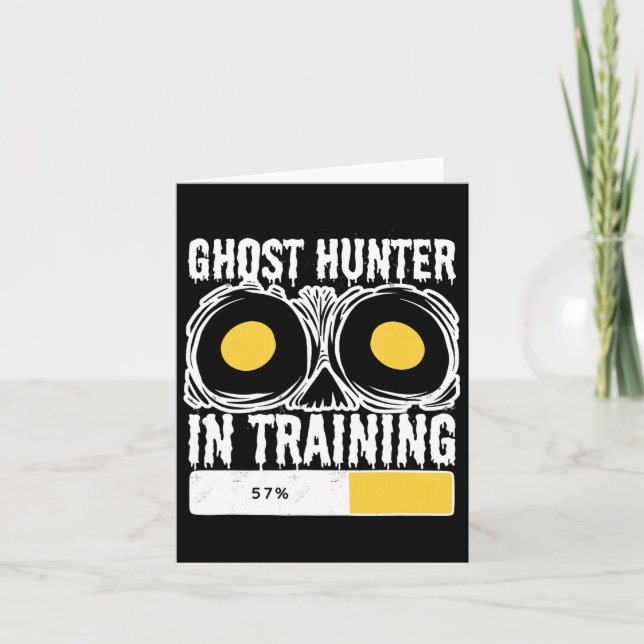 Ghost Hunter in Training Halloween Ghost Hunting Kort (Framsida)