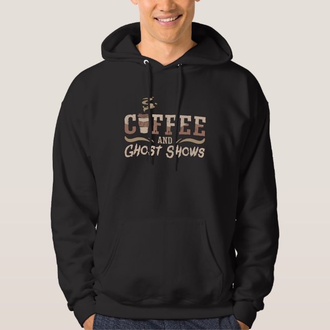 Ghost Hunter-kaffe och Ghost visar Ghost Hunting Hoodie (Framsida)
