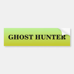 Ghost Hunter Spooky Bumper Sticker Bildekal
