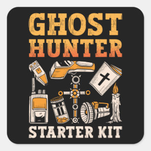 Ghost Hunter Starter Kit Paranormal Ghost Hunting Fyrkantigt Klistermärke