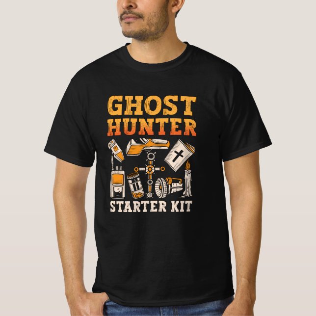 Ghost Hunter Starter Kit Paranormal Ghost Hunting T Shirt (Framsida)