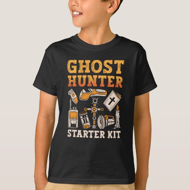 Ghost Hunter Starter Kit Paranormal Ghost Hunting T Shirt (Framsida)