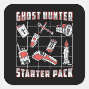 Ghost Hunter Starter Pack Paranormal Ghost Hunting Fyrkantigt Klistermärke