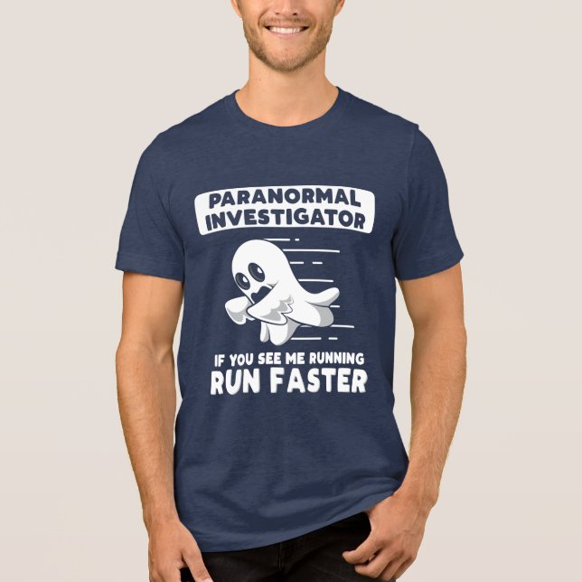 Ghost Hunting Paranormal Investigator Halloween T Shirt (Framsida)