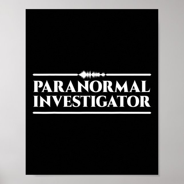 Ghost Hunting Paranormal Investigator Poster (Framsidan)