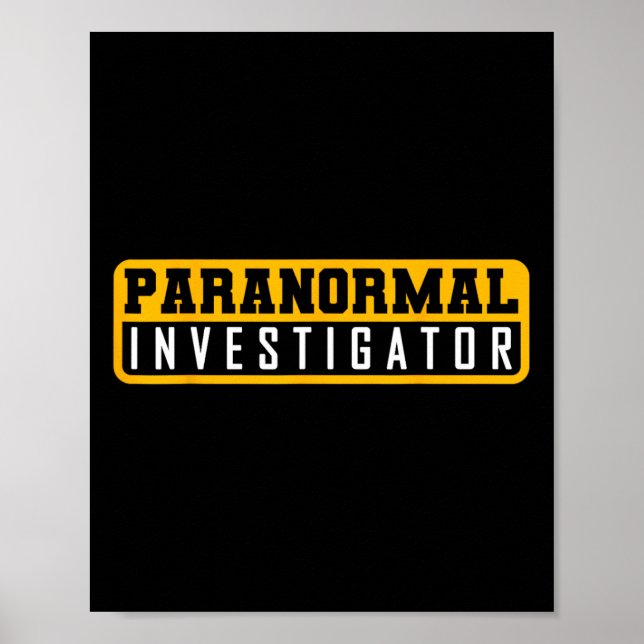 Ghost Hunting Paranormal Investigator Poster (Framsidan)