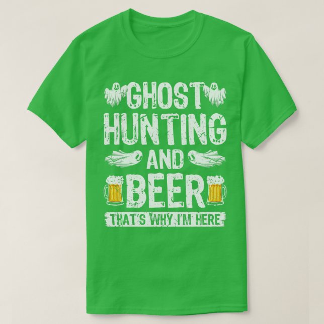 Ghost Hunting Researcher Ghost Äventyr T Shirt (Design framsida)