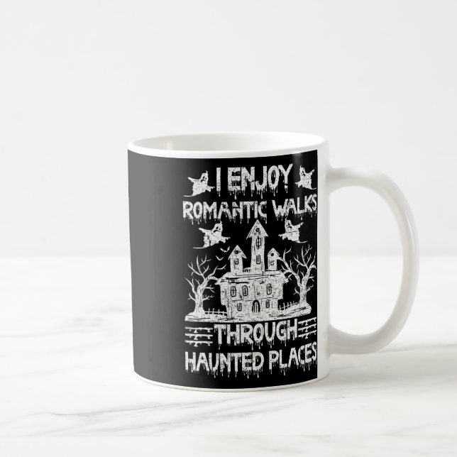 Ghost Hunting Romantic Walks through Haunted Ställ Kaffemugg (Höger)