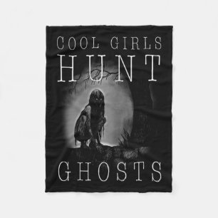 Ghost Hunting Shirt Funny Ghosthunter Girl Paranor Fleecefilt