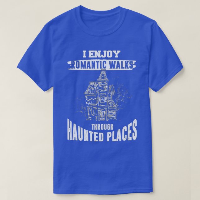 Ghost Hunting Shirt Funny Haunted Ställen Citote P T Shirt (Design framsida)