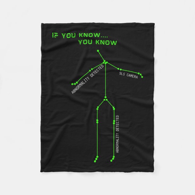 Ghost Hunting Sls Camera Stick Man Novelty Spooky Fleecefilt (Framsidan)