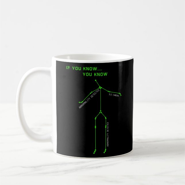 Ghost Hunting SLS Camera Stick Man Novelty Spooky Kaffemugg (Vänster)