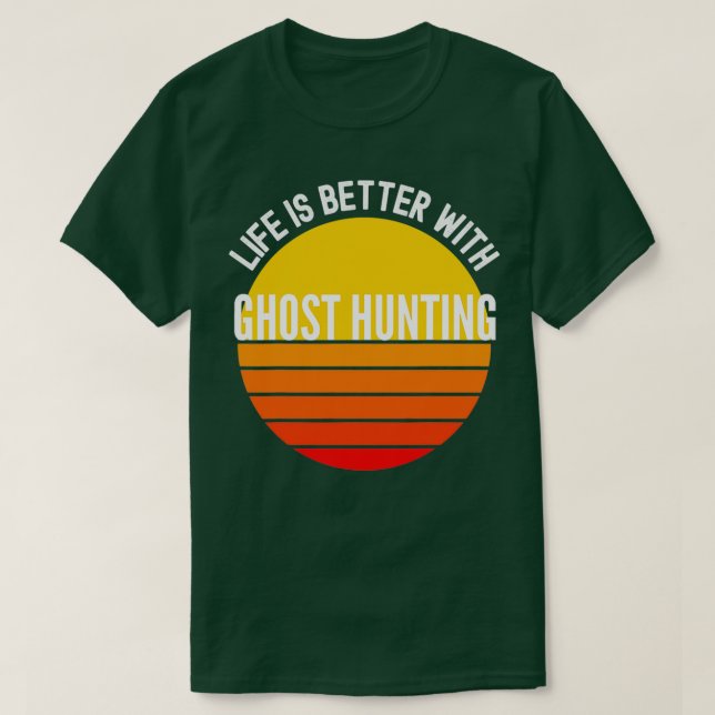 Ghost Hunting Smart Halloween Boo T Shirt (Design framsida)