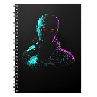 Ghost i den bärbara datorn med Wires ASCII Art Anteckningsbok