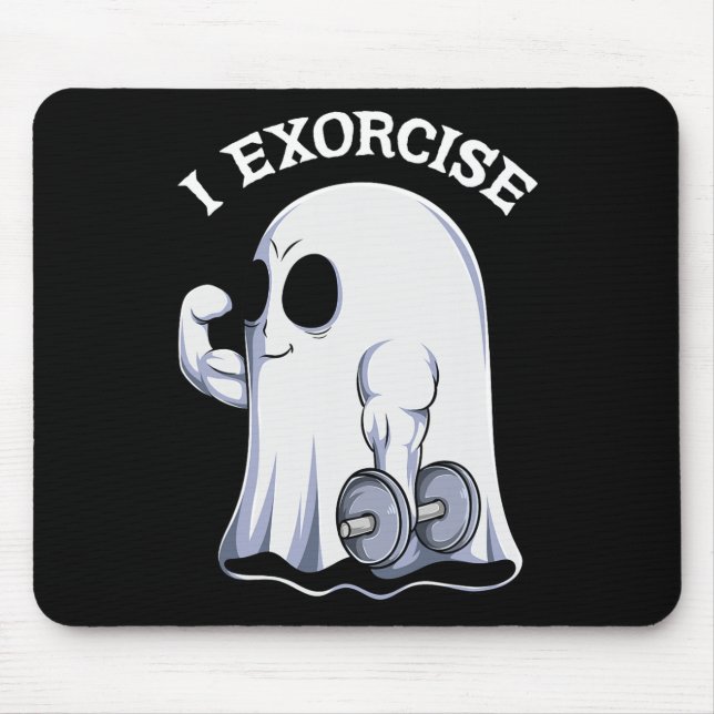 Ghost I Exorcize Roligt Gym Exercise Workout Spook Musmatta (Framsidan)